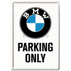Ilustrată metalică - BMW Parking Only White