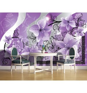 Fototapet vlies: Flori violet - 254x368 cm