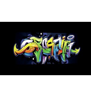 Tablou canvas: Graffiti (4) - 145x45 cm