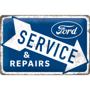 Placă metalică: Ford (Service & Repairs) - 30x20 cm