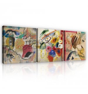 Tablou canvas: Vasily Kandinsky - set 3 buc 25x25cm