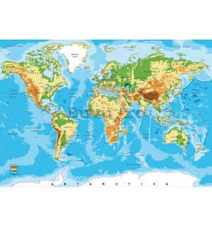 Fototapet vlies: Harta lumii clasice - 152,5x104 cm