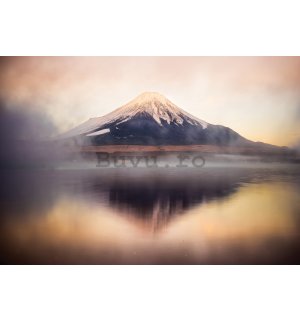 Fototapet vlies: Lacul și Muntele Fuji - 368x254 cm