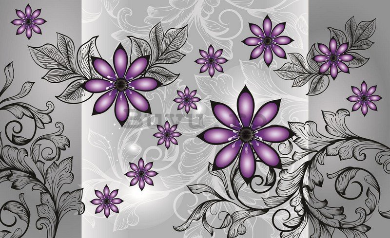 Fototapet: Flori violet (model) - 254x368 cm