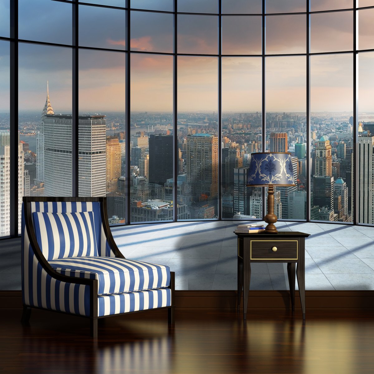 Fototapet: Vedere New York, de la fereastră - 184x254 cm