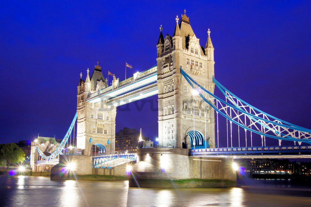 Fototapet: Tower Bridge nocturn - 184x254 cm