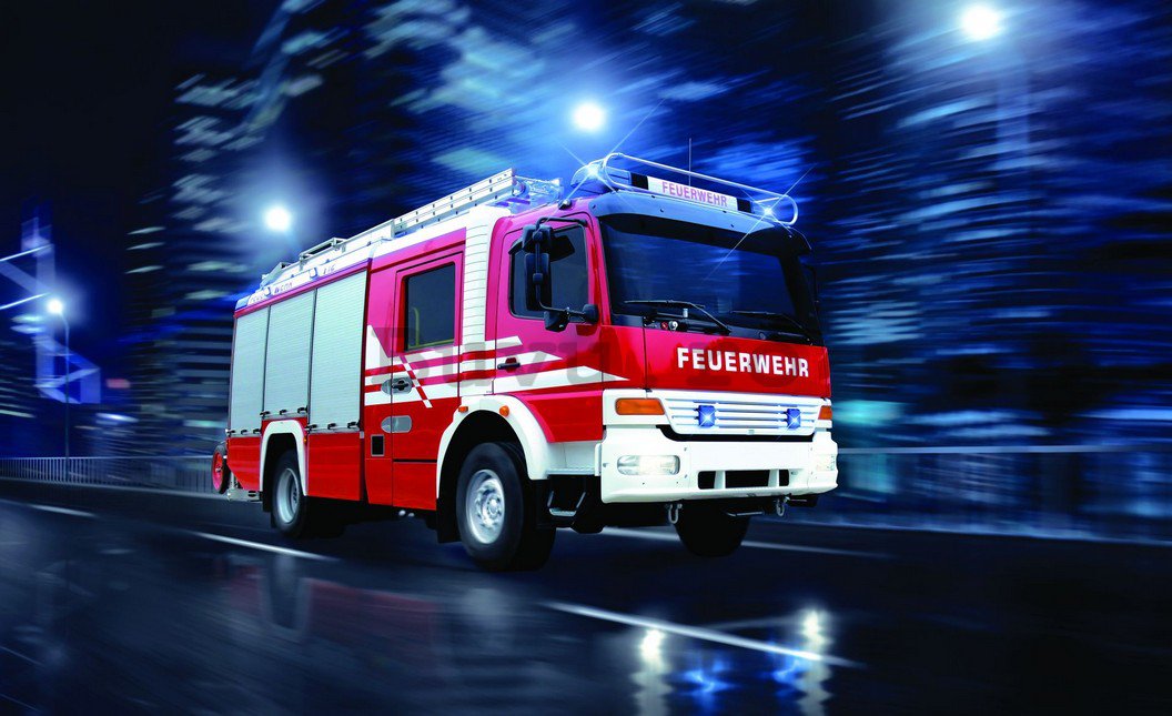 Fototapet: Mașină pompieri - 184x254 cm