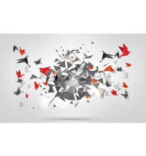 Fototapet: Origami birds (1) - 254x368 cm