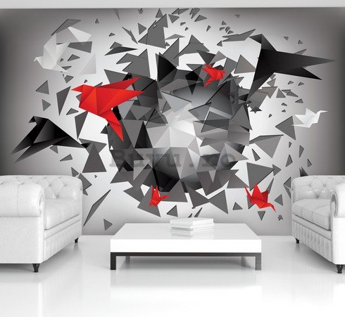 Fototapet: Abstracție origami (1) - 184x254 cm