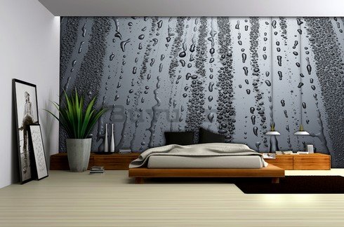 Fototapet: Picături de ploaie - 184x254 cm