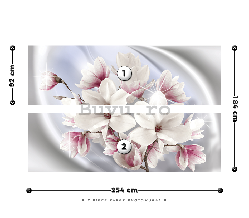 Fototapet: Magnolii (1) - 184x254 cm