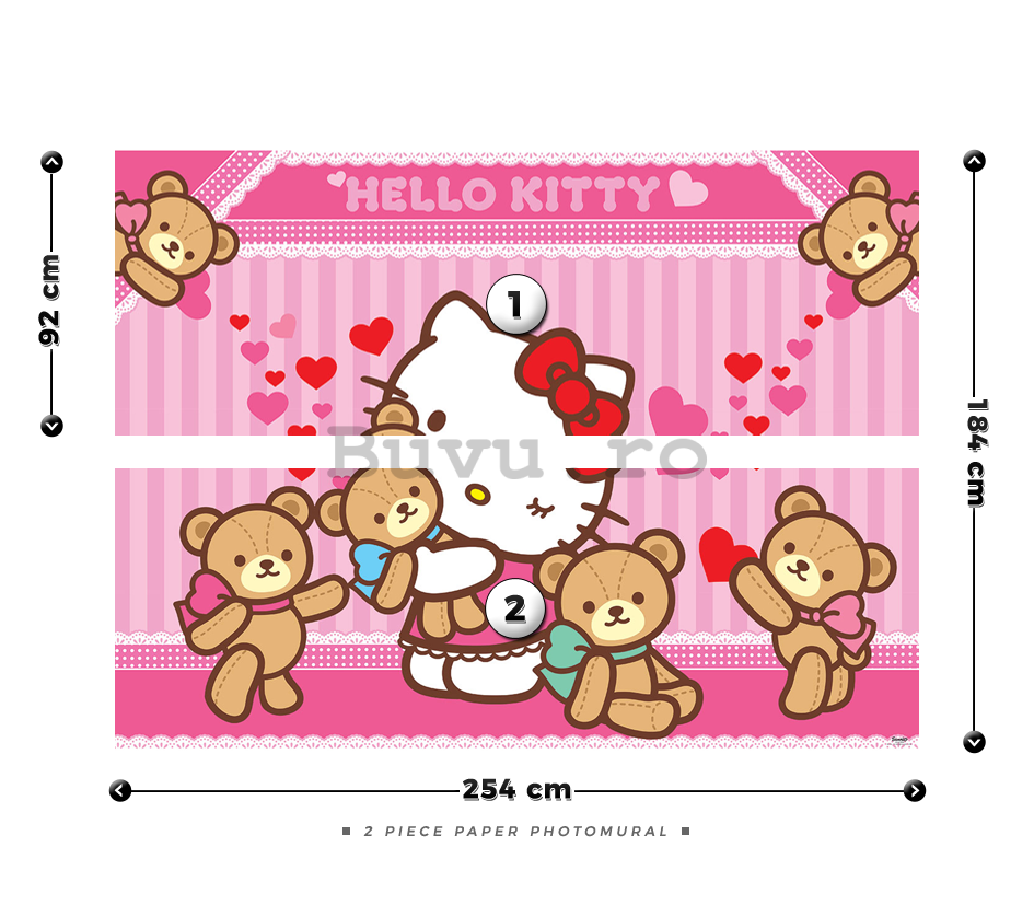 Fototapet: Hello Kitty (2) - 184x254 cm