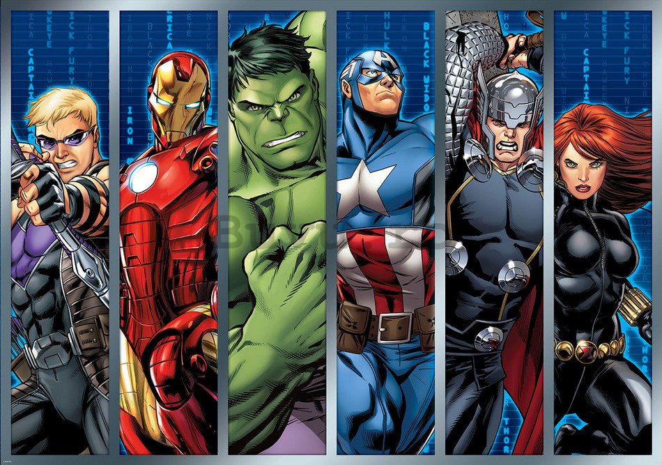 Fototapet: Avengers (panel) - 254x368 cm