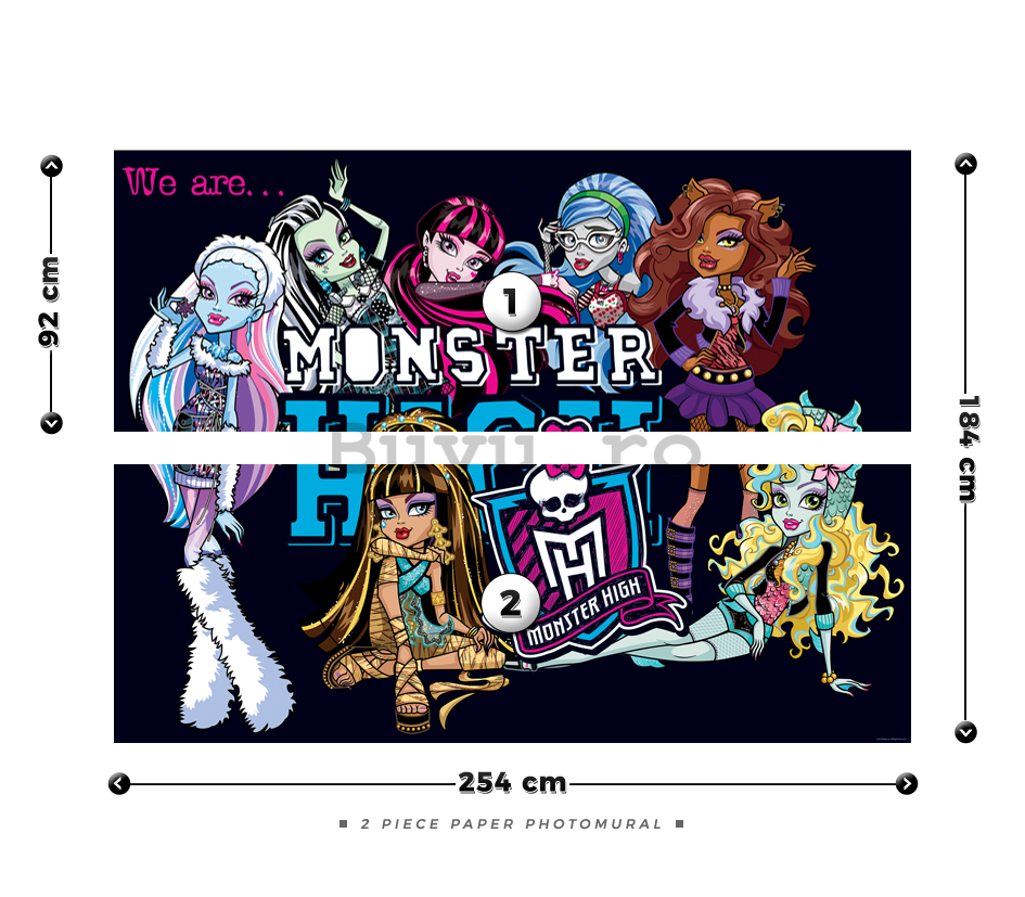 Fototapet: Monster High (5) - 184x254 cm