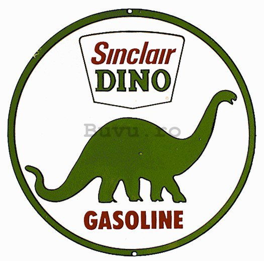 Placă metalică - Sinclair Dino Gasoline