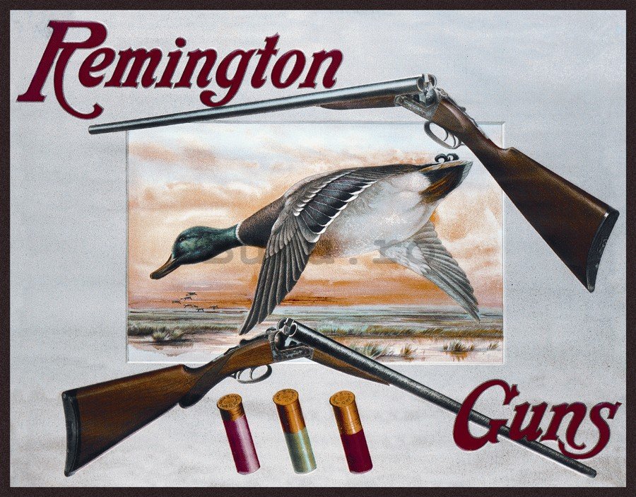 Placă metalică - Remington Guns