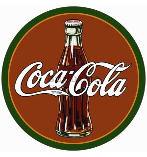 Placă metalică - Coca-Cola (Logo-ul clasic)