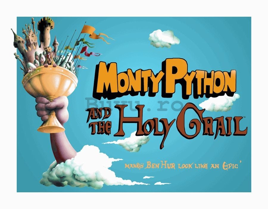 Placă metalică - Monty Python (Holy Grail)