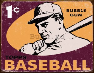 Placă metalică - Topps 1959 Baseball