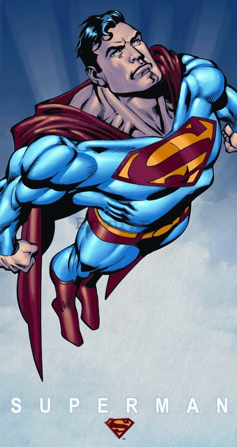 Placă metalică: Superman - 40x22 cm