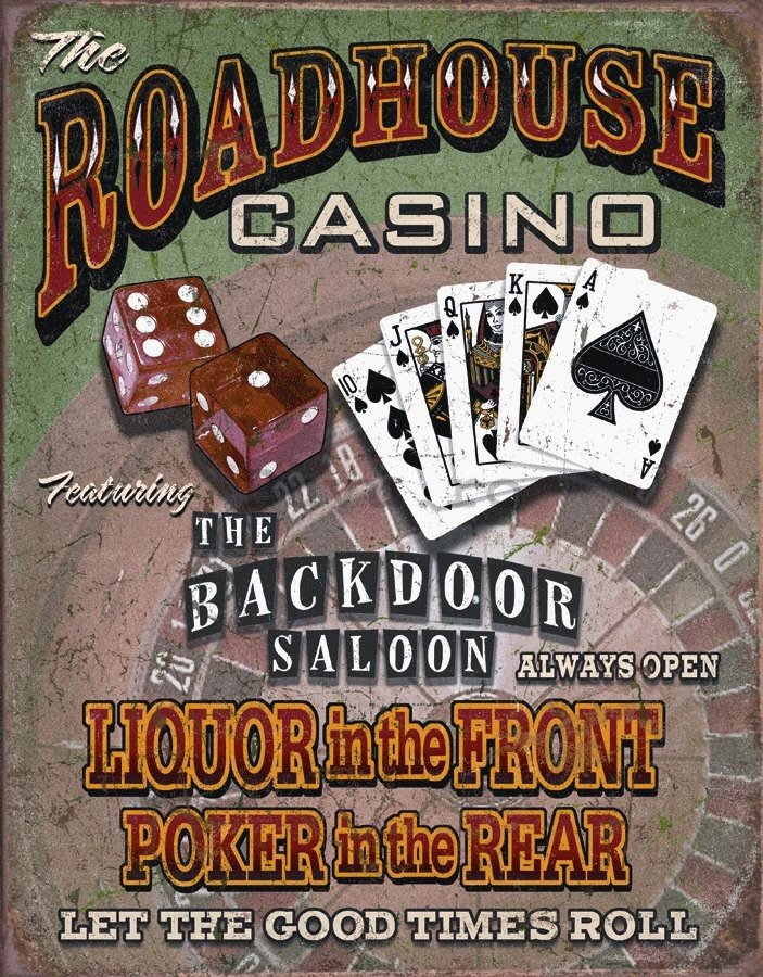 Placă metalică - The Roadhouse Casino