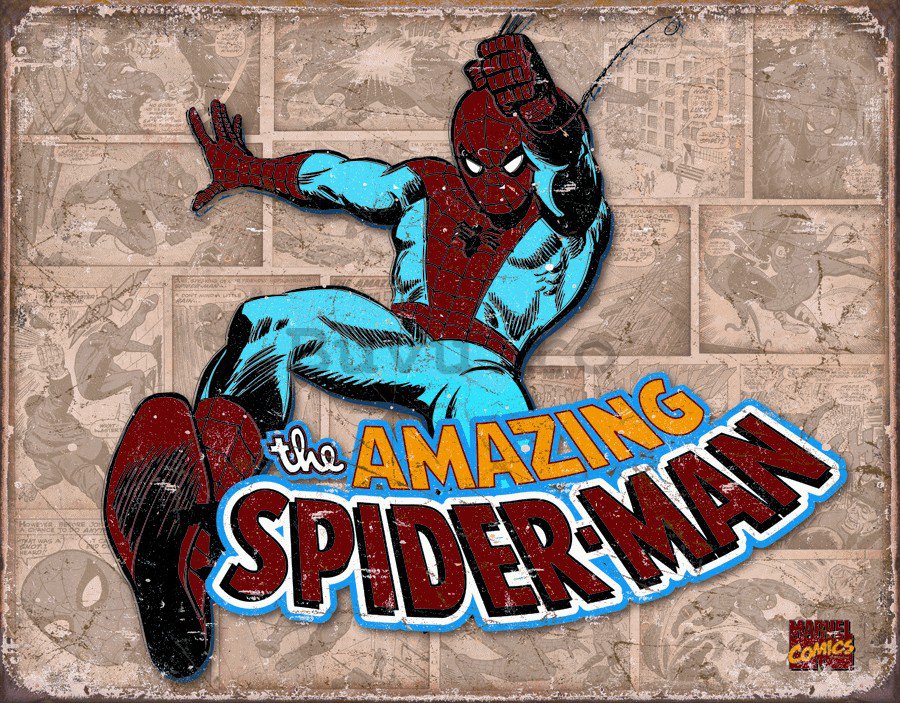 Placă metalică - The Amazing Spiderman (2)