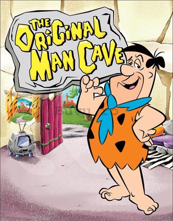 Placă metalică - The Original Man Cave