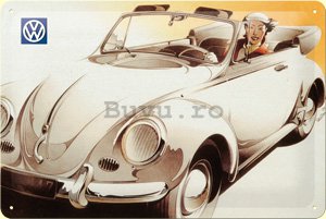 Placă metalică: VW Beetle Cabrio - 20x30 cm