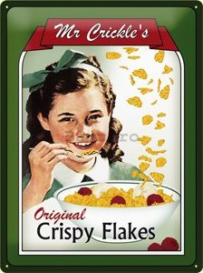 Placă metalică - Original Crispy Flakes