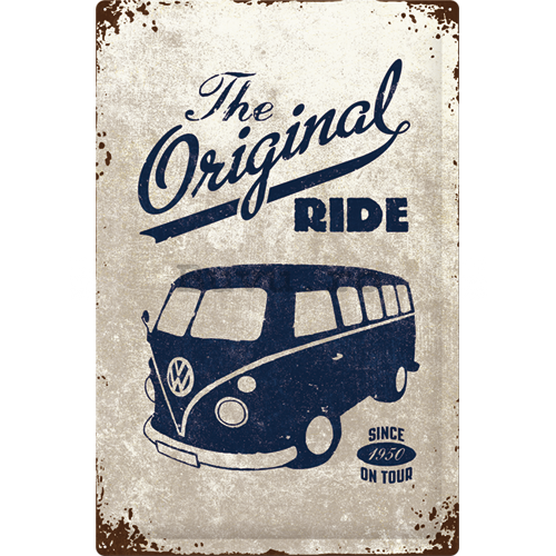 Placă metalică: VW The Original Ride - 60x40 cm