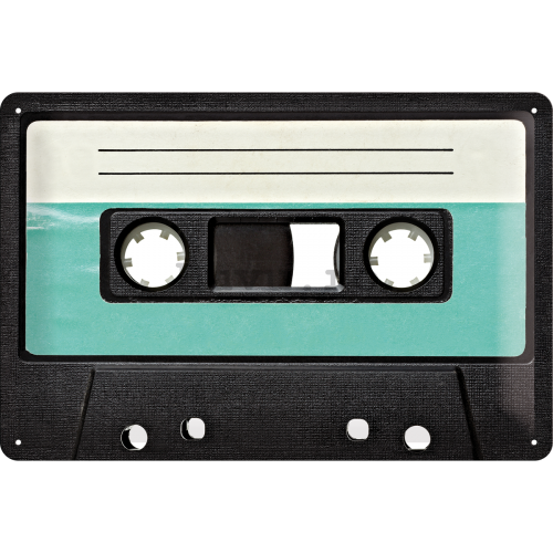 Placă metalică - Retro Cassette