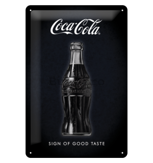 Placă metalică: Coca-Cola (Sign of Good Taste) - 30x20 cm