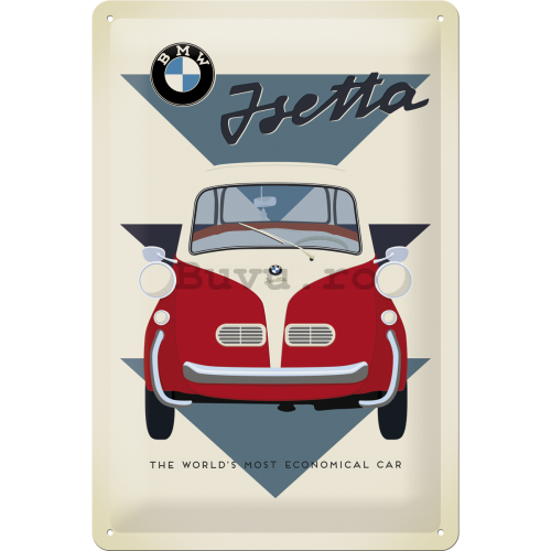 Placă metalică - BMW Isetta