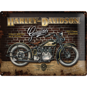 Placă metalică - Harley-Davidson Genuine 1933