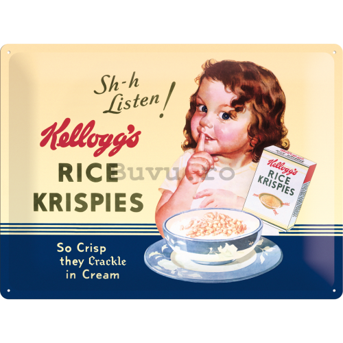 Placă metalică - Rice Krispies