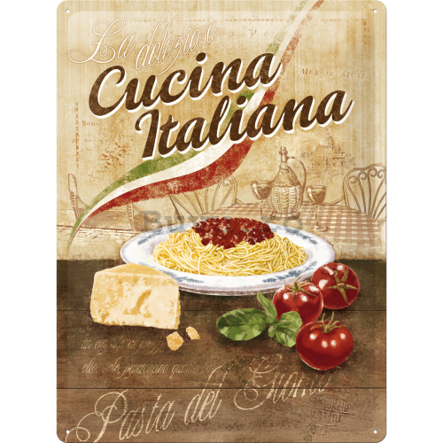 Placă metalică - Cucina Italiana