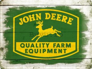 Placă metalică - John Deere QFE Wood