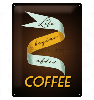 Placă metalică: Coffee - 40x30 cm