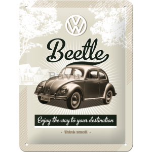 Placă metalică - VW Retro Beetle