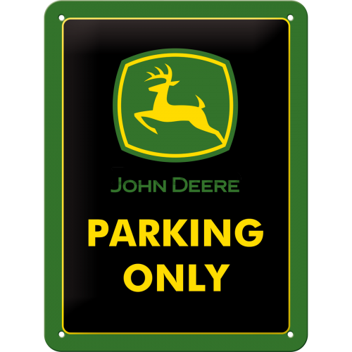 Placă metalică - John Deere Parking Only