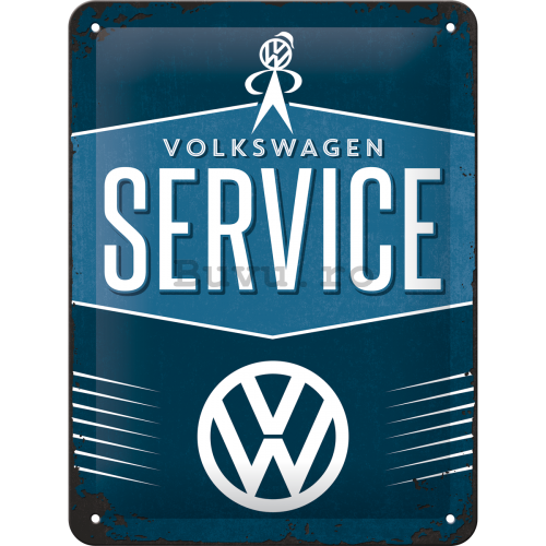 Placă metalică: VW Service - 20x15 cm