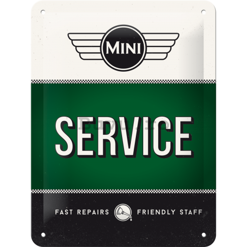 Placă metalică - Mini Cooper Service