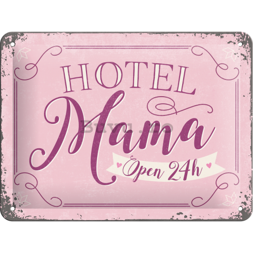 Placă metalică - Hotel Mama