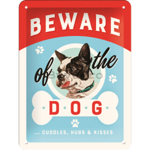 Placă metalică - Beware of the Dog