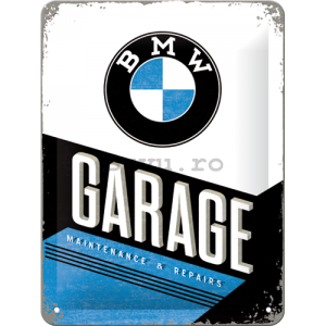 Placă metalică - BMW Garage