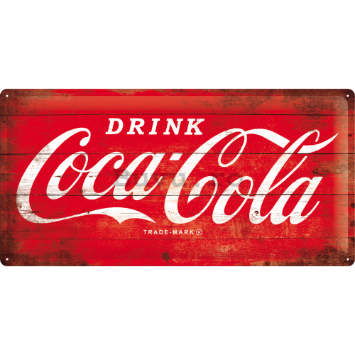 Placă metalică - Coca-Cola (Logo)