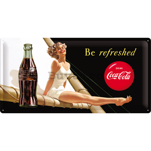 Placă metalică - Coca-Cola (Be Refreshed)