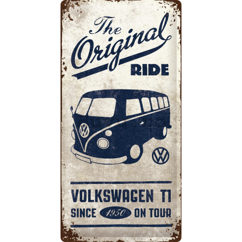 Placă metalică: VW The Original Ride - 50x25 cm
