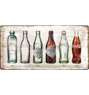 Placă metalică - Coca-Cola (sticle)