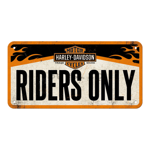 Placa metalica cu snur - Harley-Davidson Riders Only